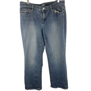 Liz Claiborne Women’s Jeans Size 14 Short Stretch Straight Leg